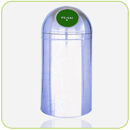 不銹鋼子彈型垃圾桶<點圖放大觀賞詳細內容>